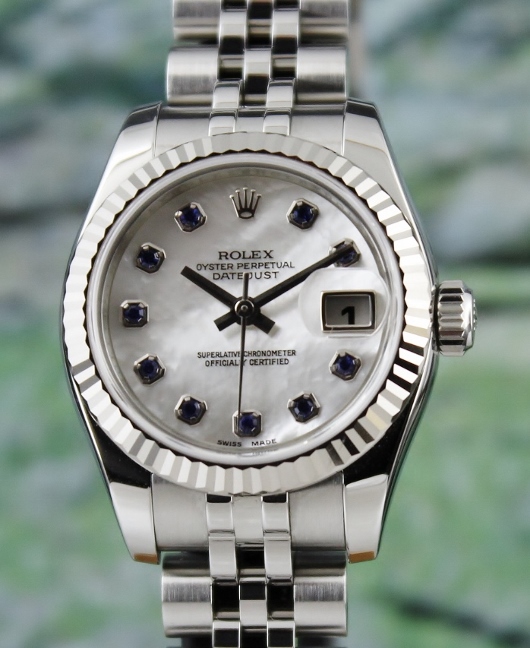 (image for) ROLEX LADY SIZE OYSTER PERPETUAL DATEJUST - MOP/ 179174 / CERT
